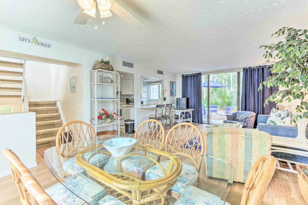 Hilton Head Island Townhome Patio, Walk To Beach Kültér fotó